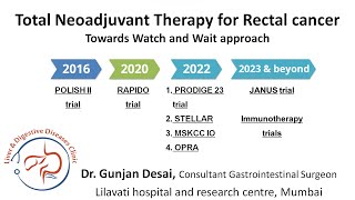 Rectal cancer amp total neoadjuvant therapy  RAPIDO trial POLISH 2 and OPRA trial PRODIGE 23 trial [upl. by Saunder]