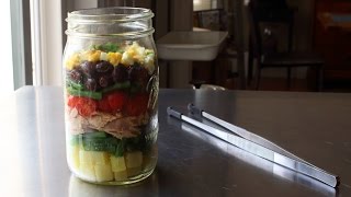 Layered quotNorcalquot Nicoise Salad  Tuna amp Vegetable Salad with Avocado Dressing [upl. by Dnaleel]