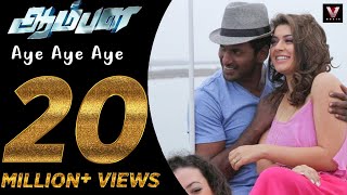 Aye Aye Aye  Official Video Song  Aambala  VishalHansika  Sundar C  Hiphop Tamizha [upl. by Madox]