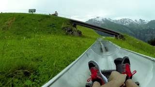 The most exciting toboggan experience in Engelberg Brunni [upl. by Giltzow]