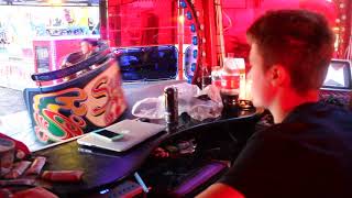 Jonathan Danters waltzer operator view with Tyller controlling at Caldicot Funfair 2018 [upl. by Mcquade934]