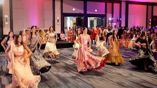 Stunning Sangeet Performance by the Bride and Her Friends and Family  Indian Wedding 4K [upl. by Tebazile]