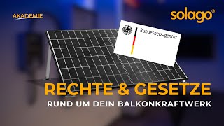 Balkonkraftwerk  Neue Gesetze und Regelungen  solago Akademie [upl. by Gerlac486]