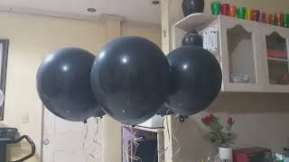 Black Helium Balloons ideliver sa may UP Town Center in QC 09659946791 heliumballoons birthday [upl. by Burbank497]