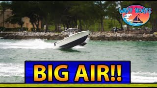 Big Air Rough Waters  Boats at Haulover Inlet [upl. by Aerb]