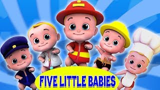 cinque piccoli bambini  filastrocche  rime in italiano  Five Little Babies  Kids Tv Italiano [upl. by Geffner]