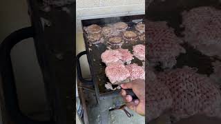 Using my blackstone griddle to make burgers for the entire church blackstone blackstonegriddle [upl. by Netaf32]