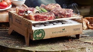 CasusGrill  Instant Biodegradable Grill [upl. by Broucek259]