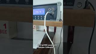 RTDPT100 sensor Calibration instrument shorts calibration youtubeshorts digital thermometer [upl. by Elyl]