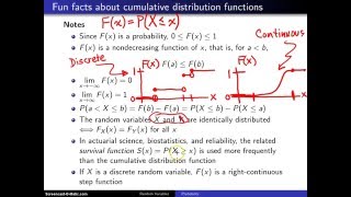 Cumulative distribution function notes [upl. by Melisandra]