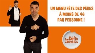 Menu Fête des Pères à moins de 4 €  Défis à Petits Prix [upl. by Korenblat452]