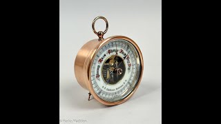 Vintage Aneroid Barometer Tune Up Cleaning and a Polish [upl. by Deutsch]