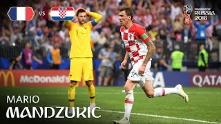 Mario MANDZUKIC Goal – France v Croatia  2018 FIFA World Cup™ FINAL [upl. by Hana]