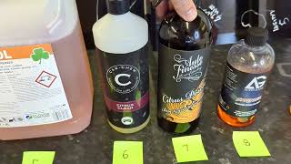 Forensic Detailings Informal Thoughts and the Best Citrus Cleaner Test [upl. by Ebbie]