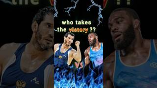 Burroughs vs saitiev freestyle wrestling unitedworldwrestling grappling [upl. by Hayouqes]