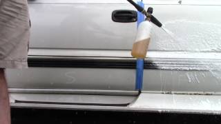 Foam Cannon Wash vs Traffic Film Remover  You Decide [upl. by Naletak]