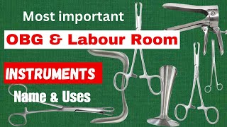 Instruments used in gynac OPD and labour room  OBG instrument  nursing video [upl. by Sadie618]