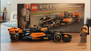 LEGO Speed Champions 76919 2023 Formula 1 Mclaren Race Car [upl. by Nuahsyd652]