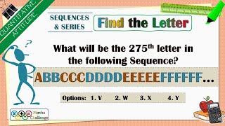 Find the letter in 275th Position  Sequences amp Series [upl. by Aihpled879]