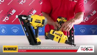 Dewalt DCK264P2 18V XR Brushless Nailer DCN692DCN660 Twinpack  UK Planet Tools [upl. by Barina]