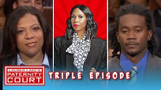 Two Men Come To Court To Find Out If They Are The Father Triple Episode  Paternity Court [upl. by Ramedlab802]