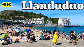 Wales CONWY Town Centre and LLANDUDNO Seafront WALK TOUR United Kingdom UK 4K [upl. by Noizneb]