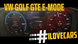 VW Golf GTE EMode Update 2017 0100 kmh 060 Beschleunigung Volkswagen  ilovecars [upl. by Armat]