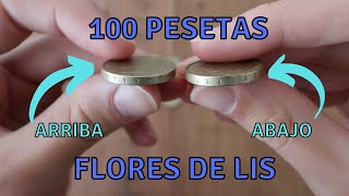 100 Pesetas  Flores de lis arriba y abajo [upl. by Spector]