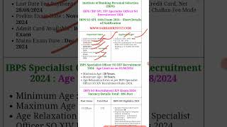 IBPS Specialist Officer SO 14th Recruitment 2024 Pre Admit Card for 896 Post [upl. by Odraboel]