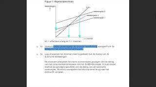 🎓 Economie vwo  IS MB GA model  voorbeeld examenopgave 3 [upl. by Durware554]