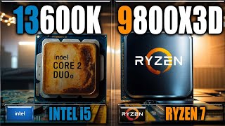 9800X3D vs 13600K Benchmarks  Gaming Benchmarks  Applications Tests [upl. by Katlaps]