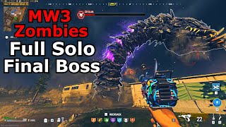 MW3 Zombies Solo Full Final Boss Worm Easter Egg act 3 Zakhaev [upl. by Sisely]