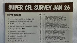 WCFL music survey from January 26 1974 Chicago 1000 AM [upl. by Hammerskjold]