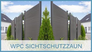 WPC Sichtschutzzaun Produktvorstellung [upl. by Christa]