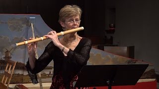 JS Bach Partita in A Minor for flute Allemande BWV 1013 Kate Clark baroque flute 4K UHD [upl. by Namref]