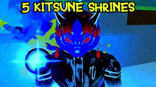 5 Kitsune Shrine Drops in Blox Fruits [upl. by Toney]