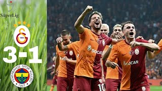 Galatasaray vs Fenerbahce 31 Turkish Super League 20242025 [upl. by Elocel]