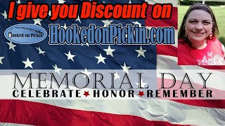 Happy Memorial Day From Hooked on Pickin  I give you a discount code I talk about Holiday Plans [upl. by Chor]