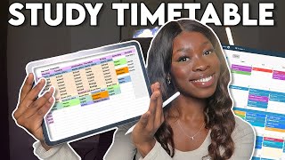 HOW TO MAKE THE BEST STUDY TIMETABLE that youll actually stick to ✨📚 [upl. by Gio]