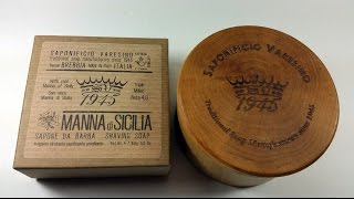 New in the Den  Saponificio Varesino Manna Shaving Soap [upl. by Theressa]