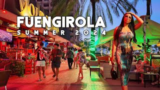 Fuengirola Spain Hot and Busy Town Summer 2024 August Update Costa del Sol  Málaga 4K [upl. by Davies739]