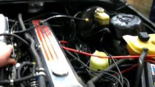 opel monza A1 1982 25 E converted to C30NE engine fired up [upl. by Elletnwahs]