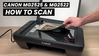 How to Scan With Canon PIXMA MG2525 amp MG2522 Printer 2 ways [upl. by Tamas]