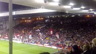 Youll never walk alone Liverpool vs Real Madrid 10 de marzo de 2009 [upl. by Thomasina]