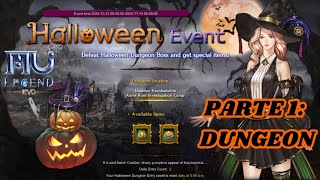 MU LEGEND EVO  Evento de Halloween PARTE 1 Dungeon PTBR [upl. by Liederman589]