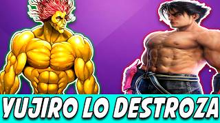 Yujiro HANMA se PAPEA a JIN KAZAMA de TEKKEN [upl. by Yrogerg]