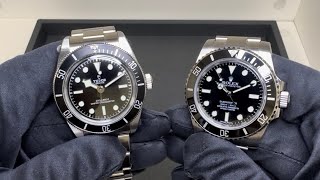 Is Tudor the ‘poor’ man’s Rolex Black Bay 41 Monochrome vs Submariner 114060 [upl. by Neerahs]