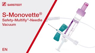 Blood collection Vacuum with the SMonovette® ISO colour code and SafetyMultifly®Needle [upl. by Anirdua]