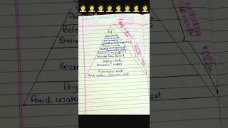 Maslow hierarchy of needs share shorts trending subscribe study learning like motivation [upl. by Annanhoj]