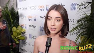 Adelaide Kanes interview at Bello Magazine Brasil Launch Party — November 30 2017 [upl. by Tallula131]